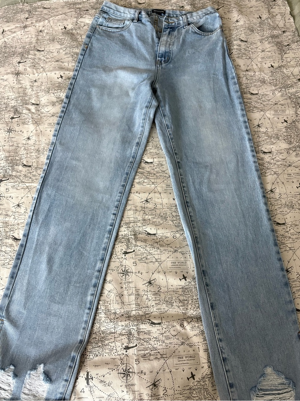 PrettyLittleThing Light Blue High Rise Women's Jeans